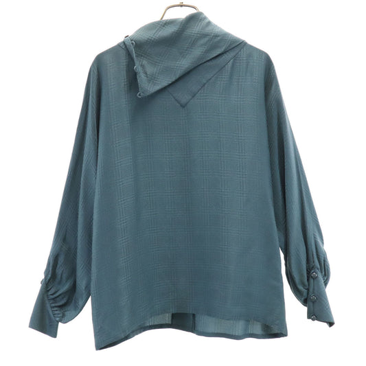 Christian Dior 90s Silk Long Sleeve Charcoal Gray Shirt Size S