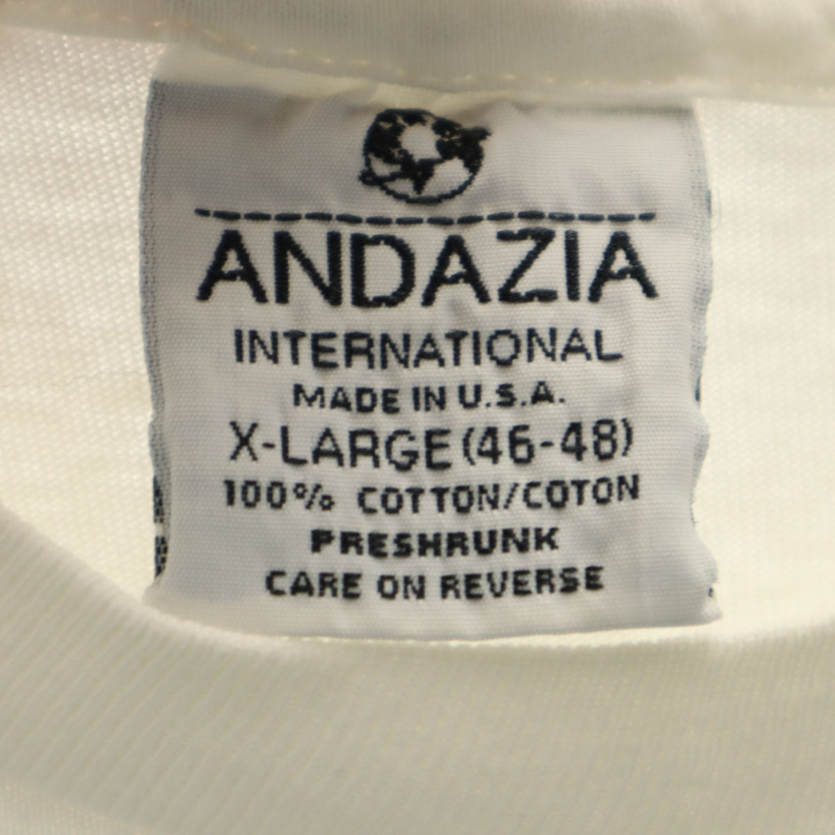 ANDAZIA 90s USA Made M.C. Escher Print T-Shirt White Size XL