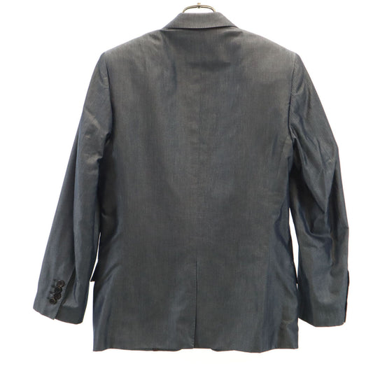 LOUIS VUITTON Herringbone Denim Blazer Gray Size 46
