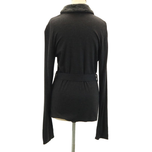 FENDI JEANS Italian Long Sleeve V-Neck Cardigan Gray Size 40