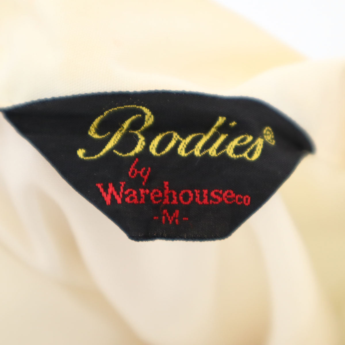 WAREHOUSE Back Embroidery Racing Jacket Ivory Size M
