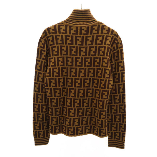FENDI 90s Italian Wool All-over Sweater Brown Size 40