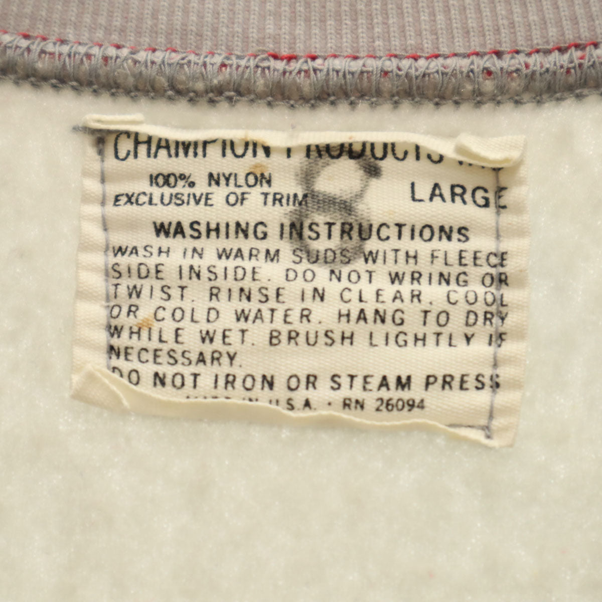 Champion 60s 70s USA Vintage Track Jacket Gray Size L