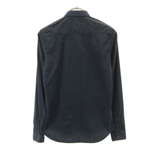Dior Long Sleeve Fly Front Shirt Black Size 36