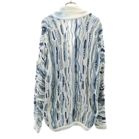 COOGI 90s Australian 3D Knit Shawl Cardigan White Size SS