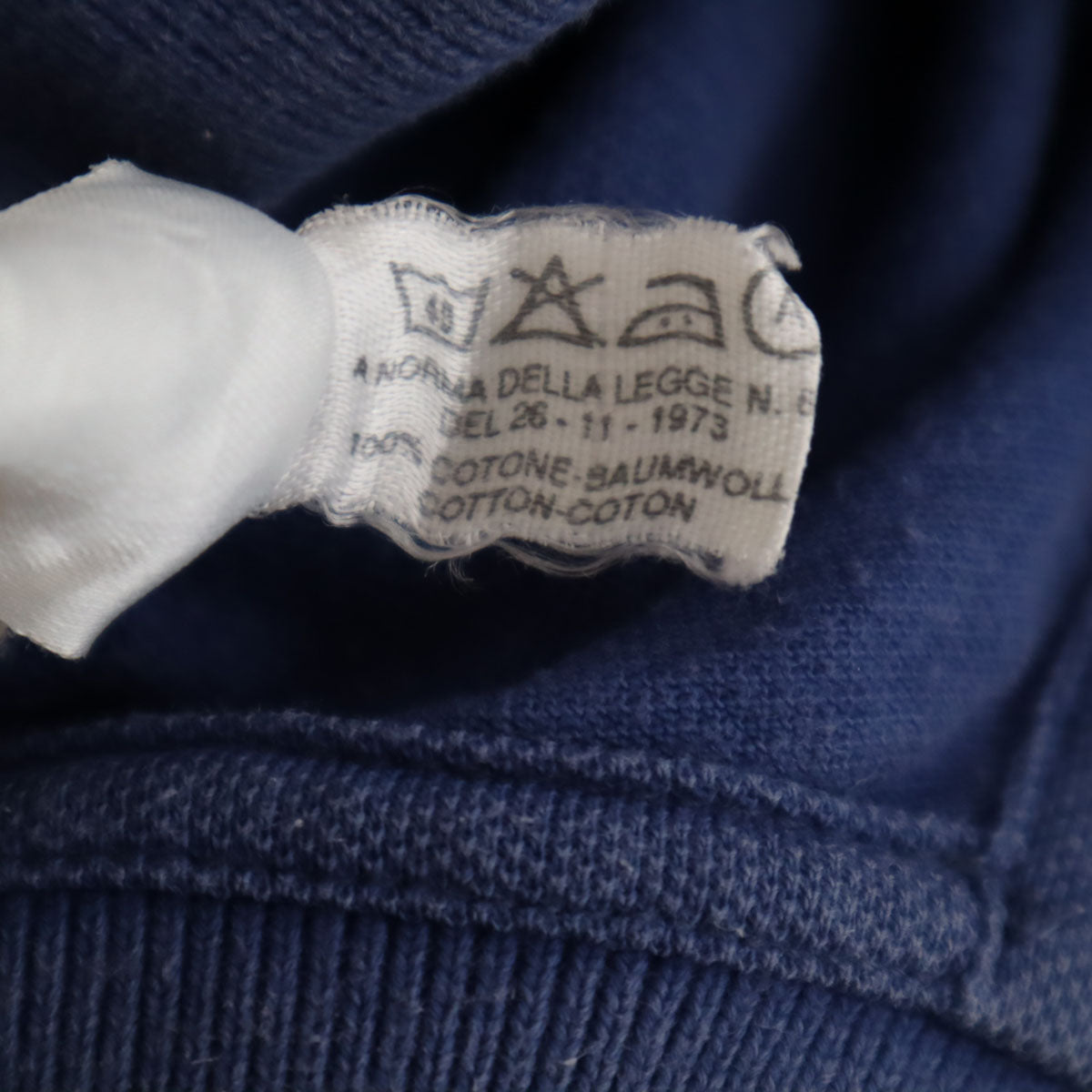 HERMES Made in Italy Short Sleeve Polo Blue Size S