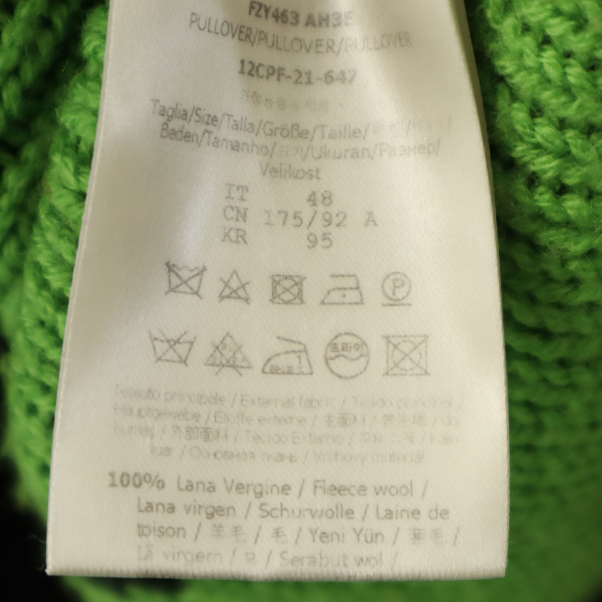 FENDI Italian-made All-Over Pattern Sweater Black Size 48