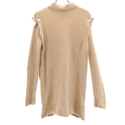 MARNI Beige Long Sleeve 2-Way Sweater Size 36