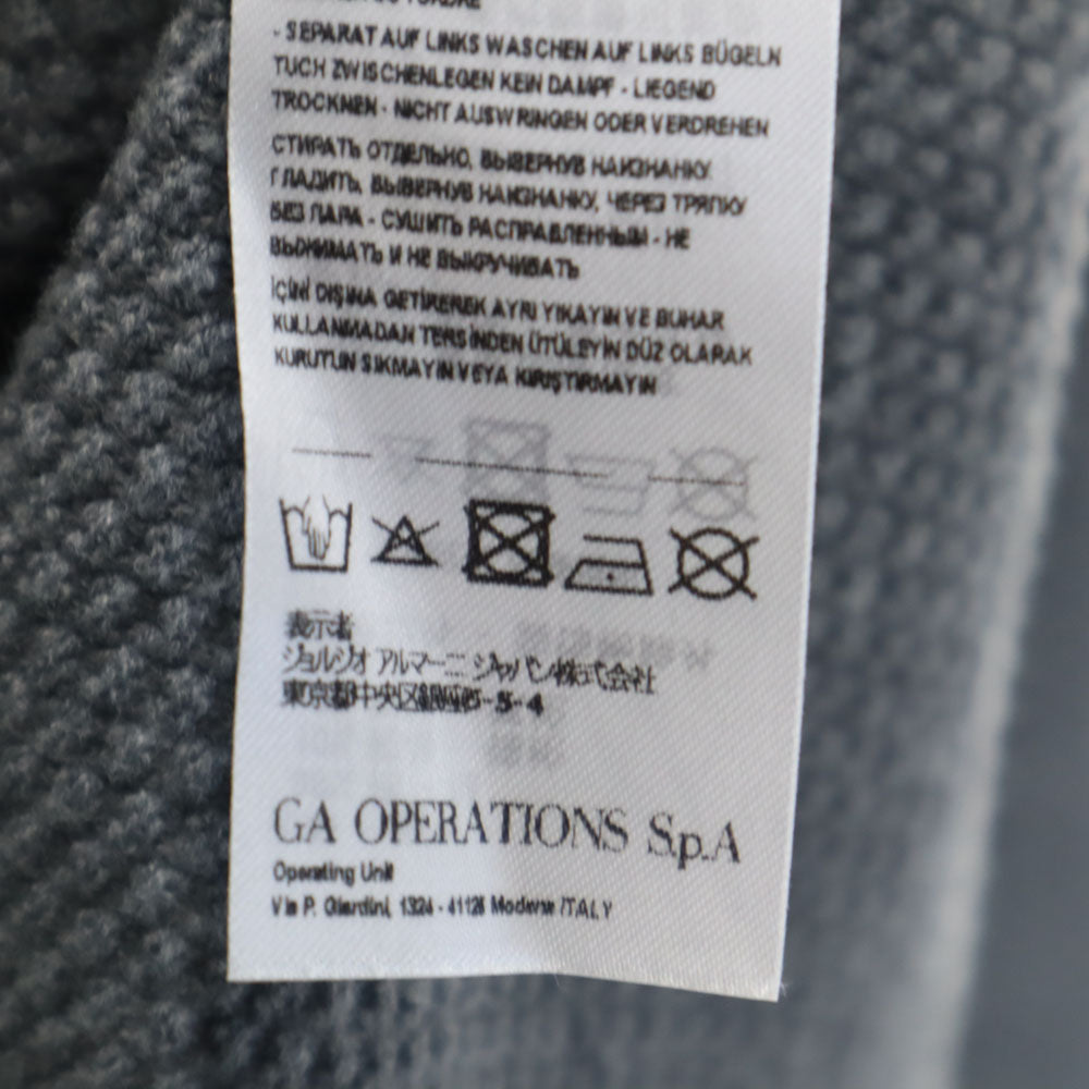 ARMANI EXCHANGE Long Sleeve Knit Cardigan Gray Size M