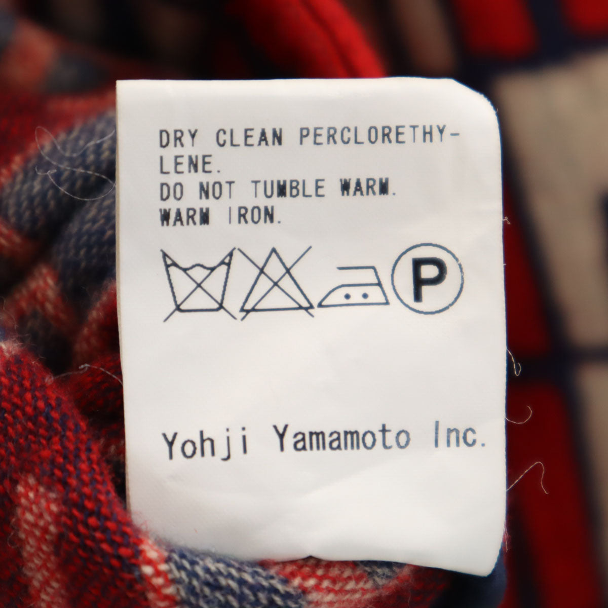 Y's Japan-Made All-Over Pattern Jacket Red