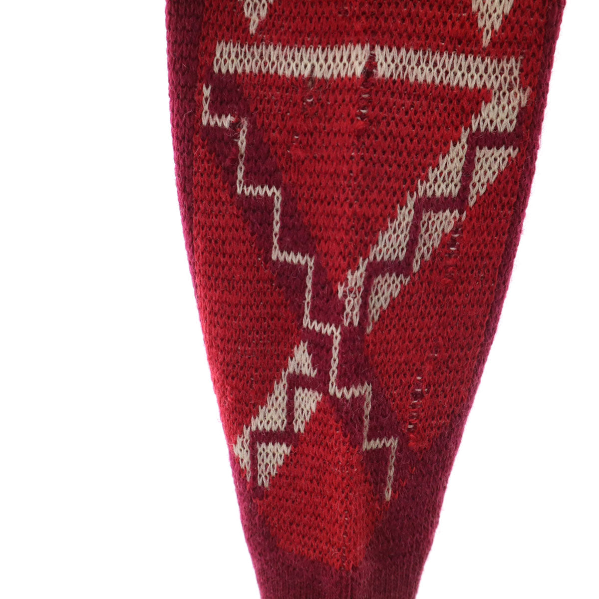 30s Vintage Emblem Pattern Sweater Burgundy