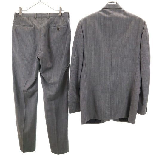 GUCCI Gray Striped Wool Suit Size 46R