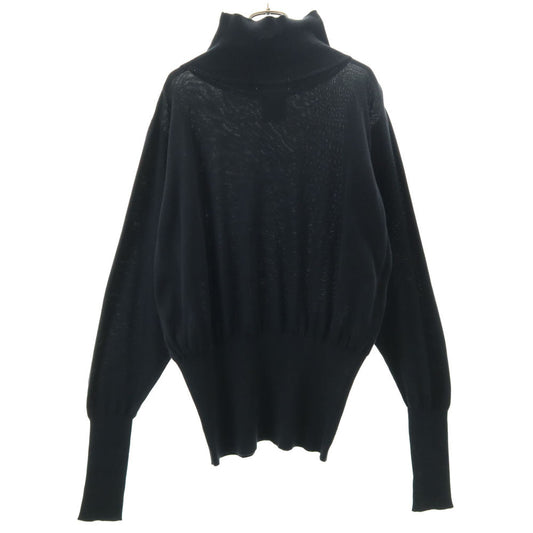 Yohji Yamamoto 80s Vintage Mock Neck Cut & Sew Black