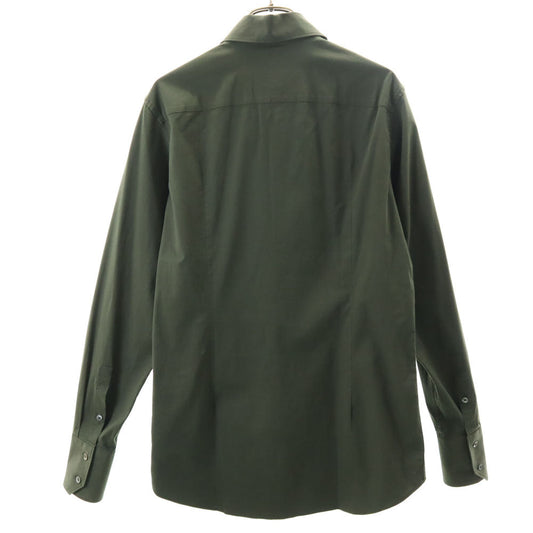 MIUMIU Italian Long Sleeve Button-Down Shirt Khaki Size 38/15