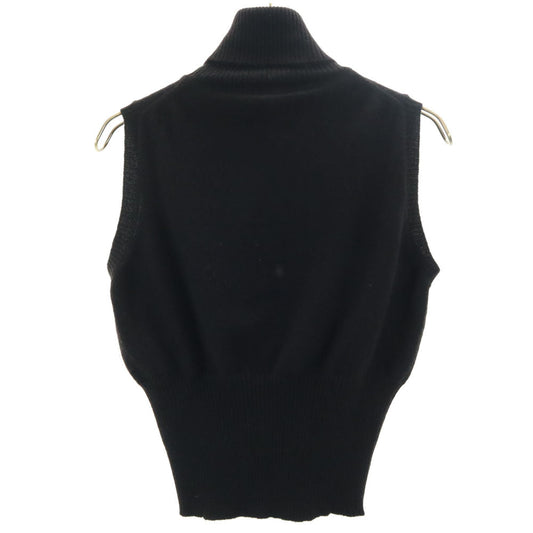 GUCCI Cashmere Blend Sleeveless Sweater Black Size M