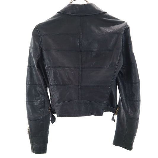 ARMANI EXCHANGE Leather Jacket Black Size S