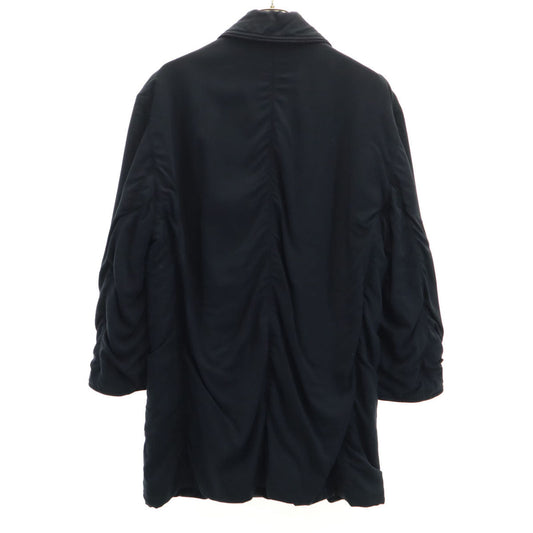 GIORGIO ARMANI 90s Italian Coat Navy Blue Size 40
