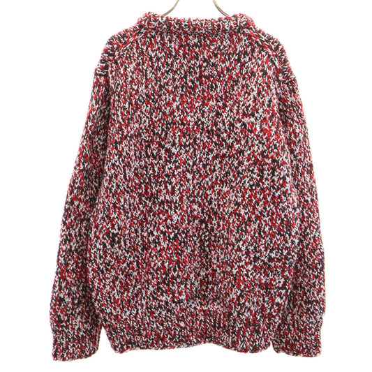Maison Margiela Wool Blend Melange Sweater Red Size S