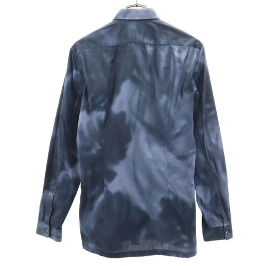 BALENCIAGA Italian Made Tie-Dye Long Sleeve Shirt Size 38