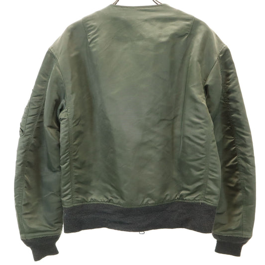 marka Japan Made MA-1 No Collar Bomber Jacket Khaki Size 1