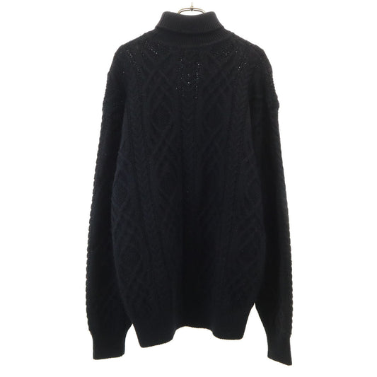 Christian Dior MONSIEUR 90s Wool Cable Sweater Black Size L