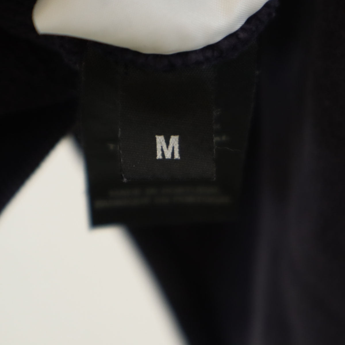 VETEMENTS Barcode Patch Pullover Hoodie Navy Size M
