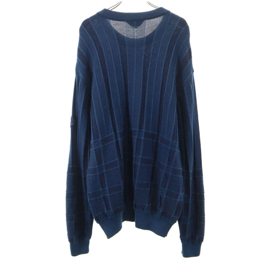 GIVENCHY 90s Japan Patterned Golf Navy Sweater Size L