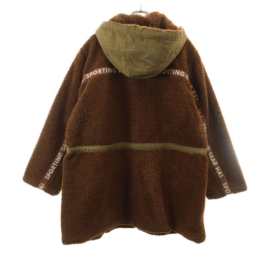 HAI SPORTING GEAR 80s/90s Hooded Boa Coat Brown Size M