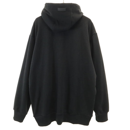 OAKLEY Long Sleeve Zip Oversized Charcoal Gray Hoodie Size 2XL