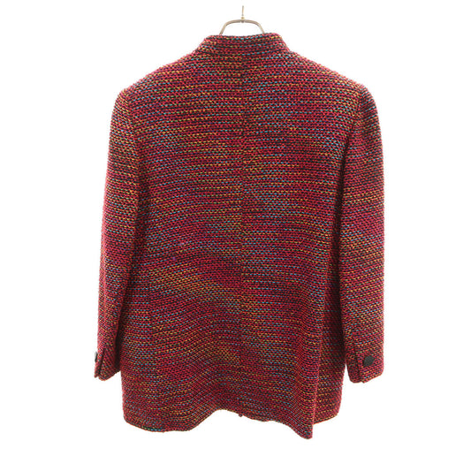 GIVENCHY 90s Fancy Tweed Jacket Red Size 46