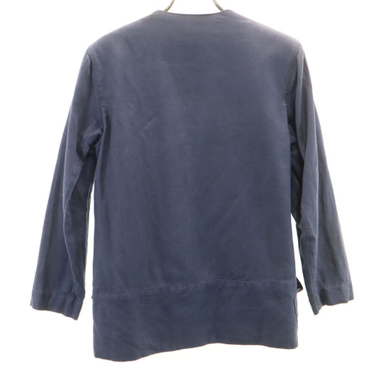 ISSEY MIYAKE 70s Vintage Linen Jacket Navy Size JP 9