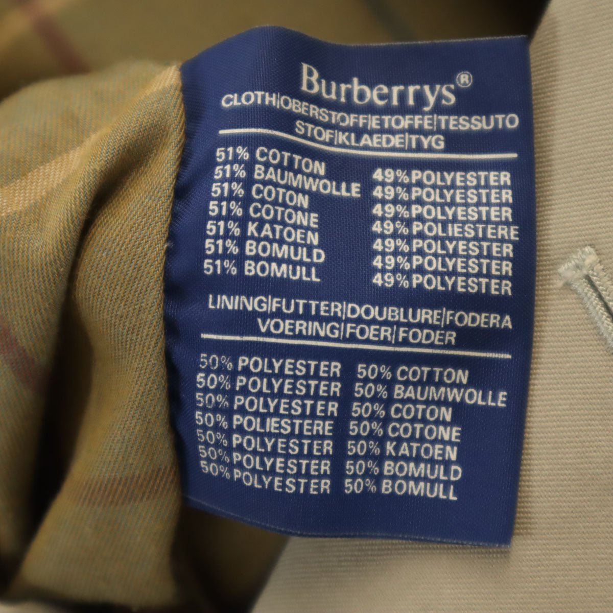 Burberrys 90s UK Made Vintage Trench Coat Beige Size 52