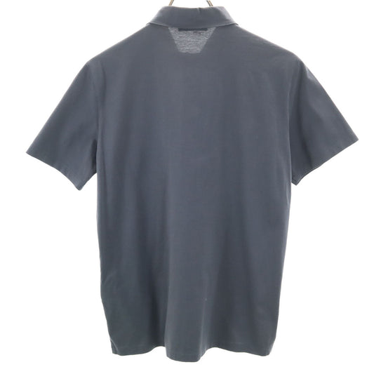 PRADA Short Sleeve Polo Shirt Charcoal Gray Size M