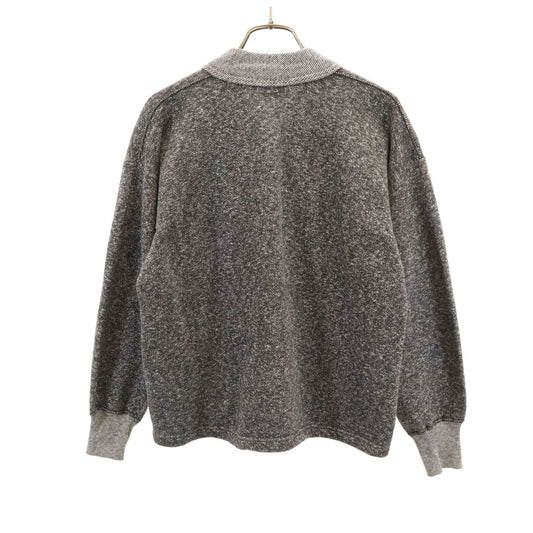 FINEST QUALITY 50s Salt & Pepper Cardigan Charcoal Size 42