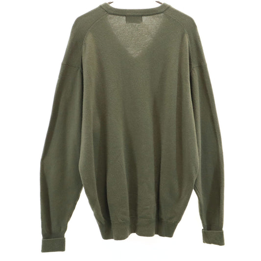 Christian Dior MONSIEUR 90s V-Neck Sweater Olive Size L