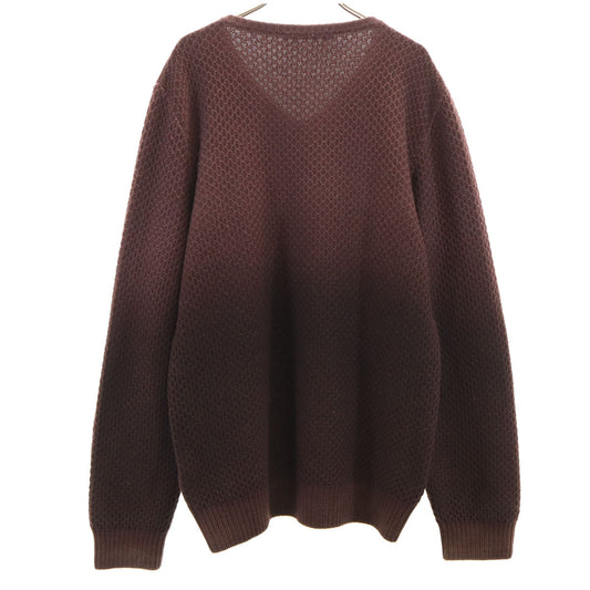 LOUIS VUITTON Italian Long Sleeve Sweater Brown Size L