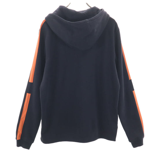 HERMES Italian Fleece Lined Hoodie Black Size L