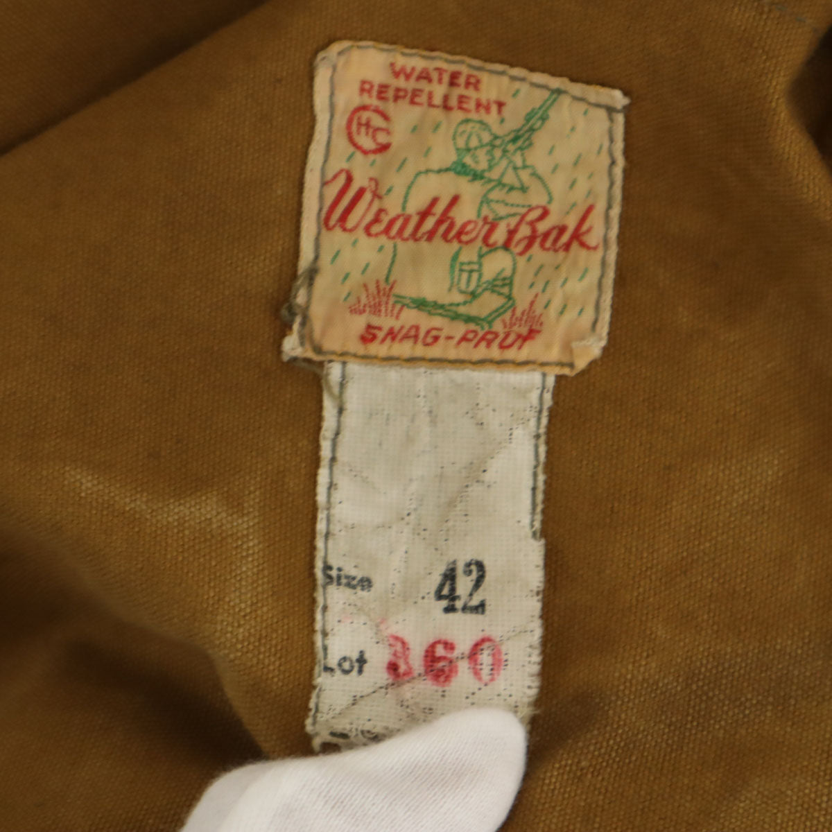 WeatherBak 40s 50s Vintage Hunting Jacket Camel Size 42