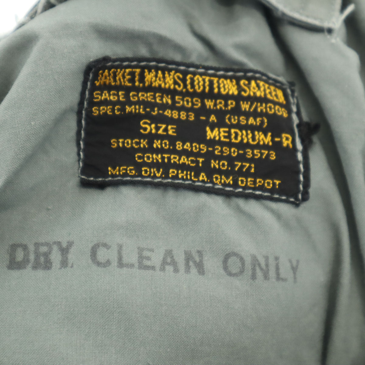 US AIR FORCE 50s Sage Green Military Jacket Size M