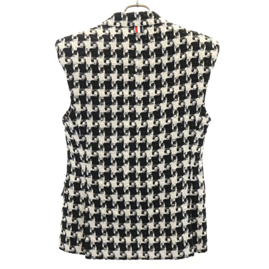 THOM BROWNE All-Over Pattern Vest Black
