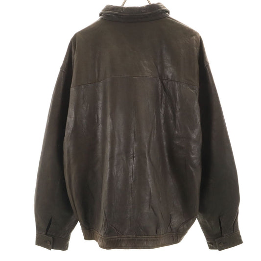 Polo by Ralph Lauren 90s Dark Brown Leather Jacket Size XL