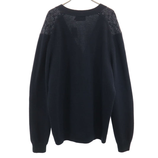 COACH V-Neck Knit Cardigan Black Size L