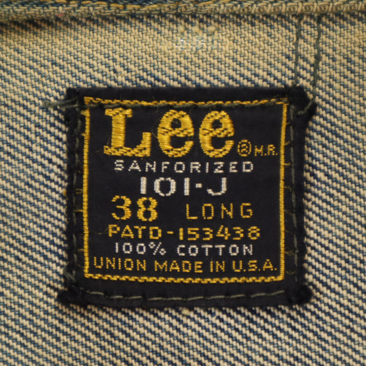Lee 70s USA Made Vintage Washed Blue Denim Jacket Size 38