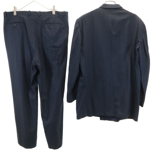 GIVENCHY 90s Striped Double-Breasted Suit Navy Size 102-98-180