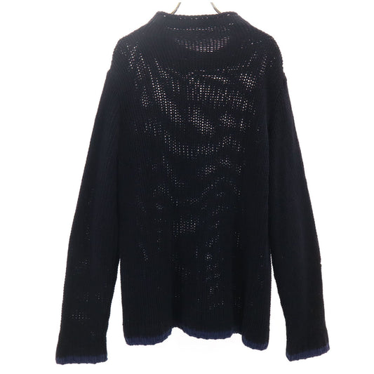 ARMANI COLLEZIONI Long Sleeve Knit Sweater Black Size 50/S