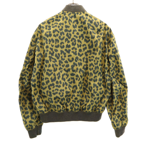 Dior FW23 Italian Leopard Print Jacket Yellow Size 48
