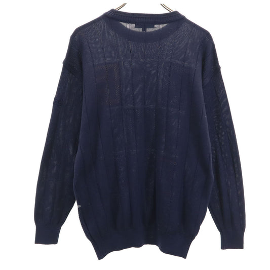 KENZO GOLF 90s Old Long Sleeve Knit Navy Size L