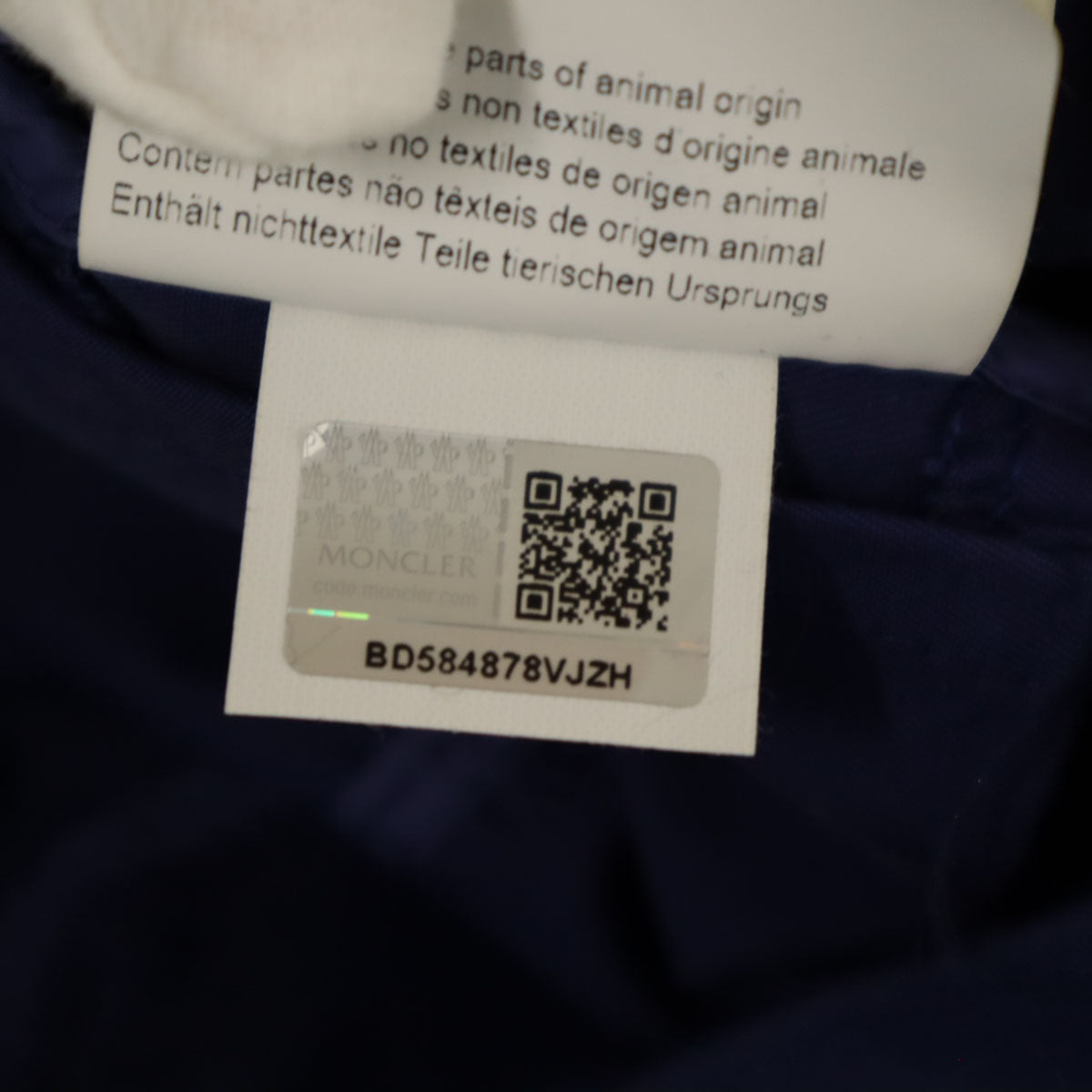 MONCLER Romanian Hooded Belted Coat Blue