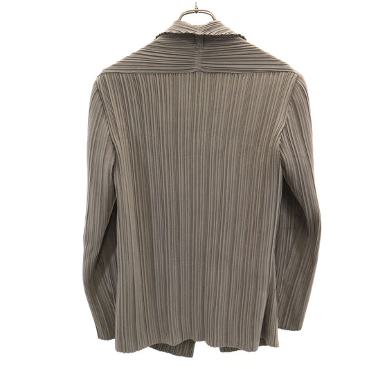ISSEY MIYAKE 90s Japanese Pleated Blazer Beige Size JP 3