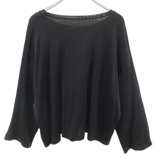 MM6 18SS Italian Long Sleeve Side Line Top Black Size S
